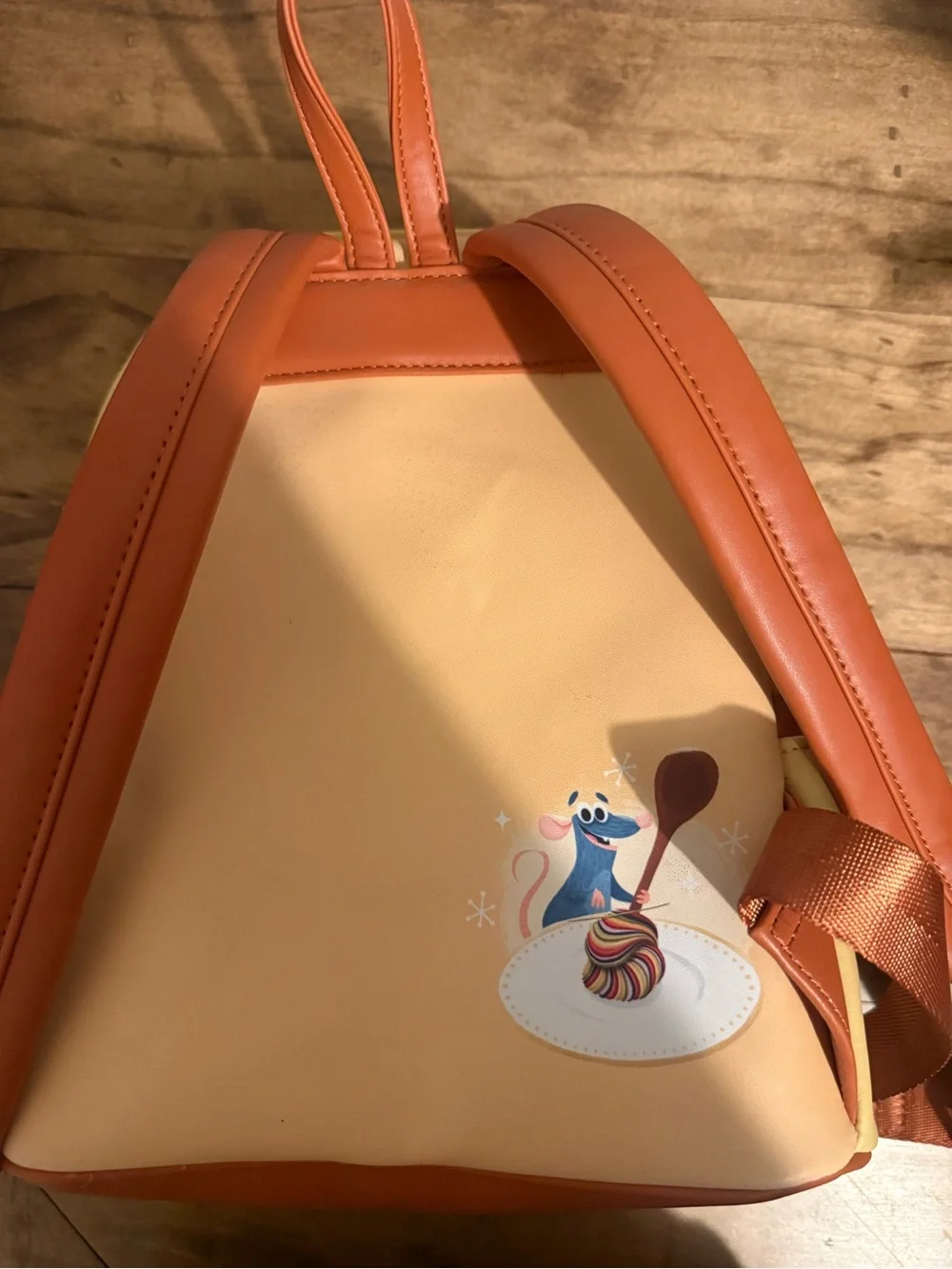 Loungefly Orange Red Ratatouille Remy & Friends Mini Backpack